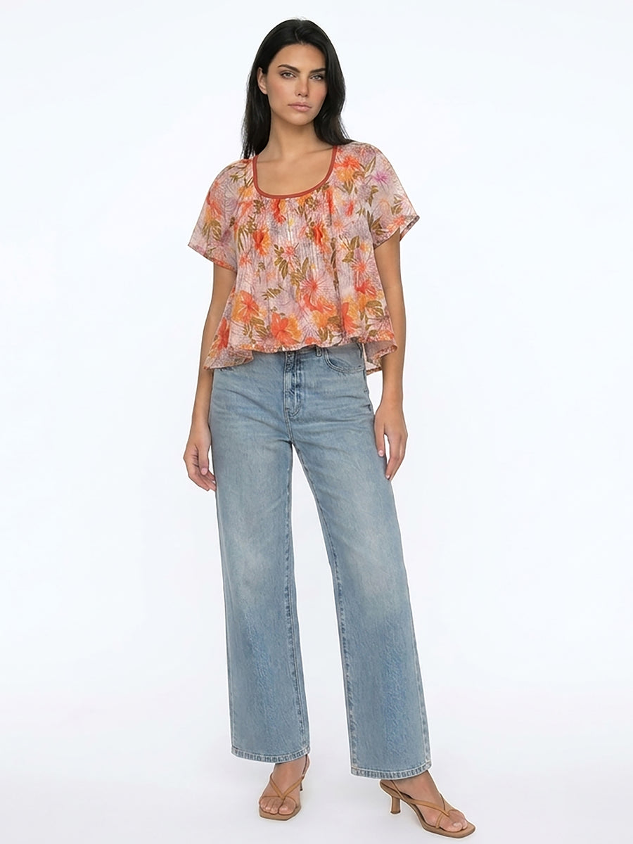 BETSY - SHORT SLEEVE SWING TOP