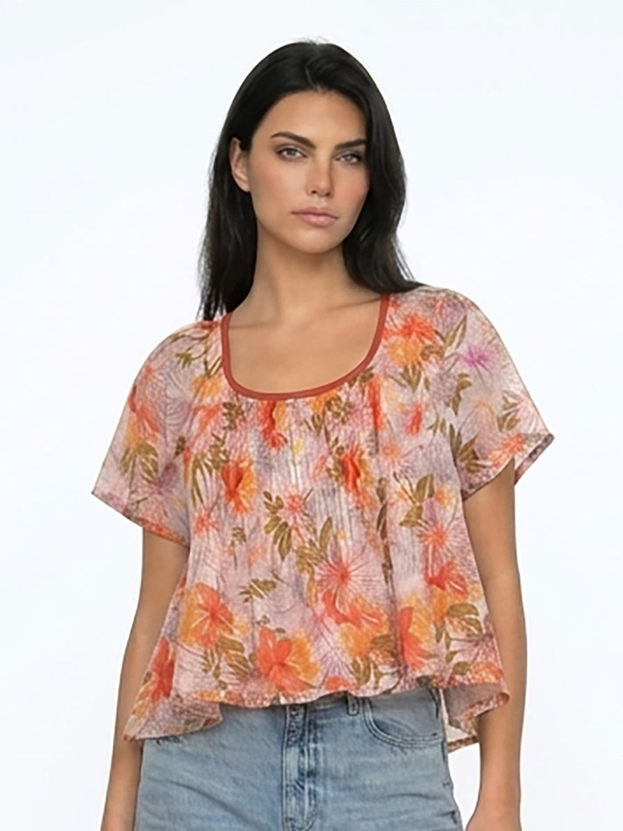 BETSY - SHORT SLEEVE SWING TOP