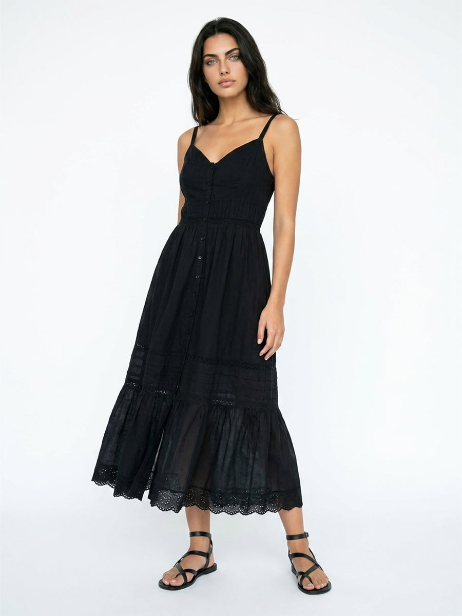 CELINA - PINTUCK MIDI DRESS