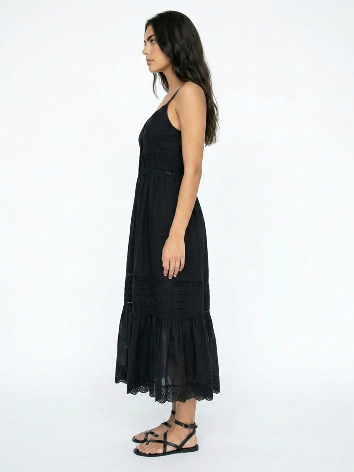 CELINA - PINTUCK MIDI DRESS
