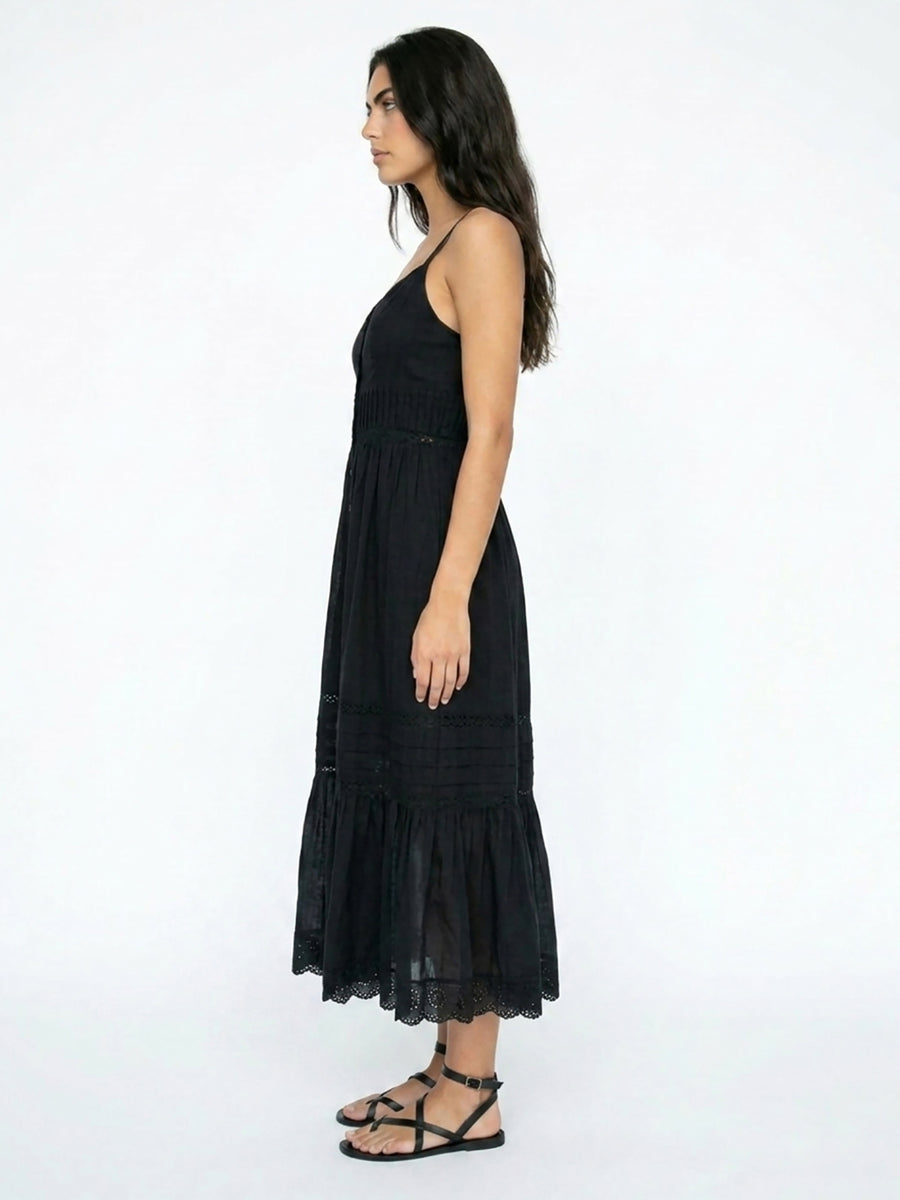 CELINA - PINTUCK MIDI DRESS