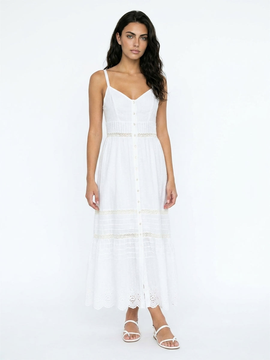 CELINA - PINTUCK MIDI DREESS