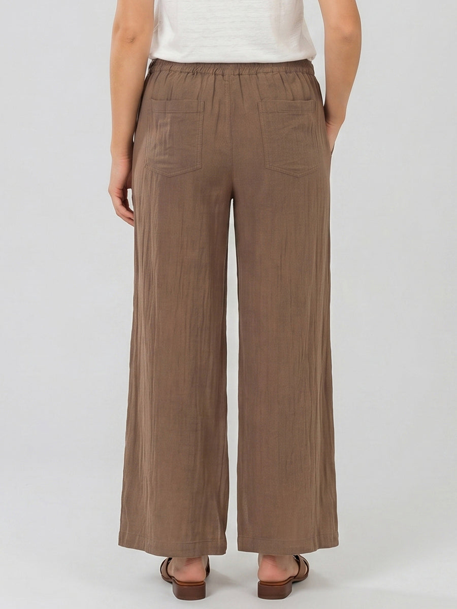 DREW - LINEN WIDE LEG PULL ON