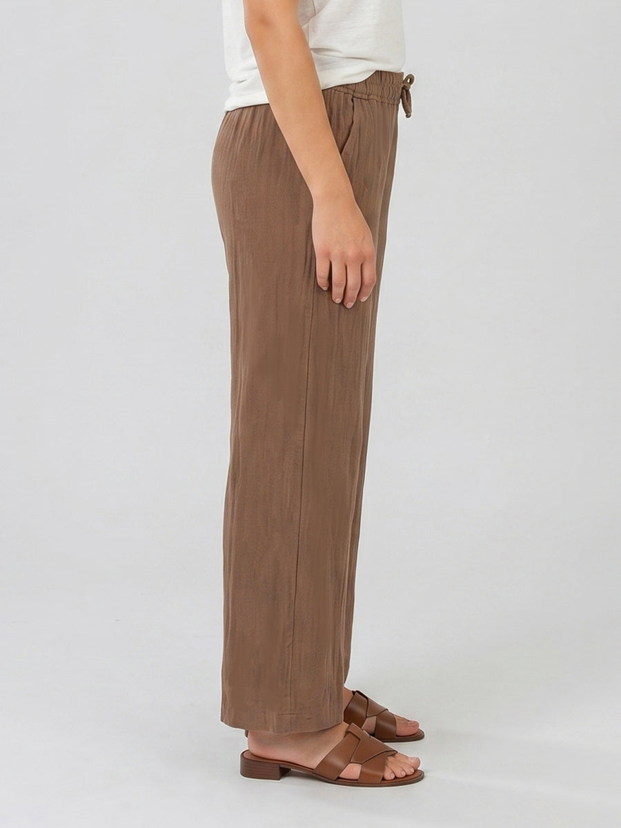 DREW - LINEN WIDE LEG PULL ON