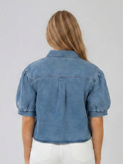 HARTLEY - SHORT SLEEVE DENIM SHIRT