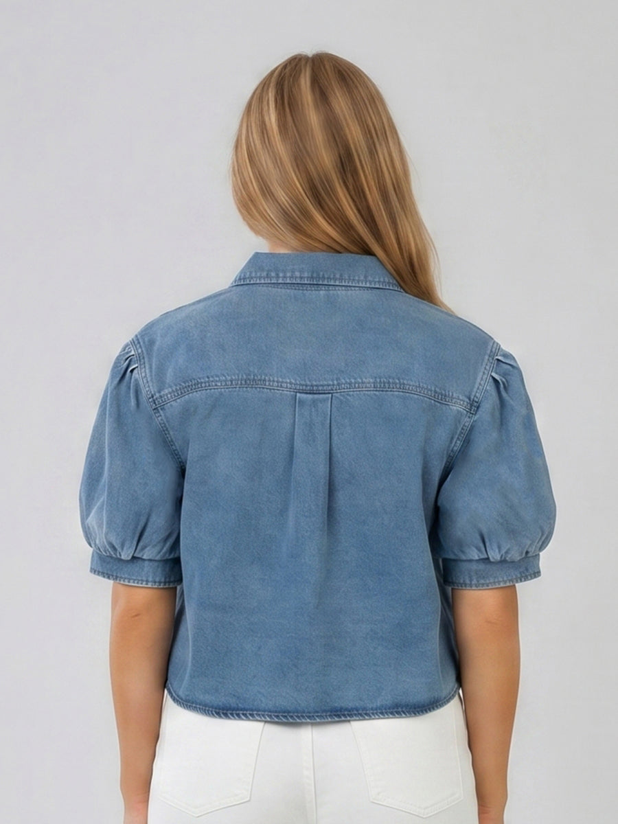 HARTLEY - SHORT SLEEVE DENIM SHIRT