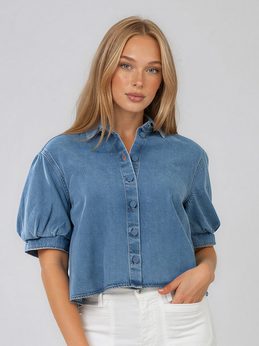 HARTLEY - SHORT SLEEVE DENIM SHIRT