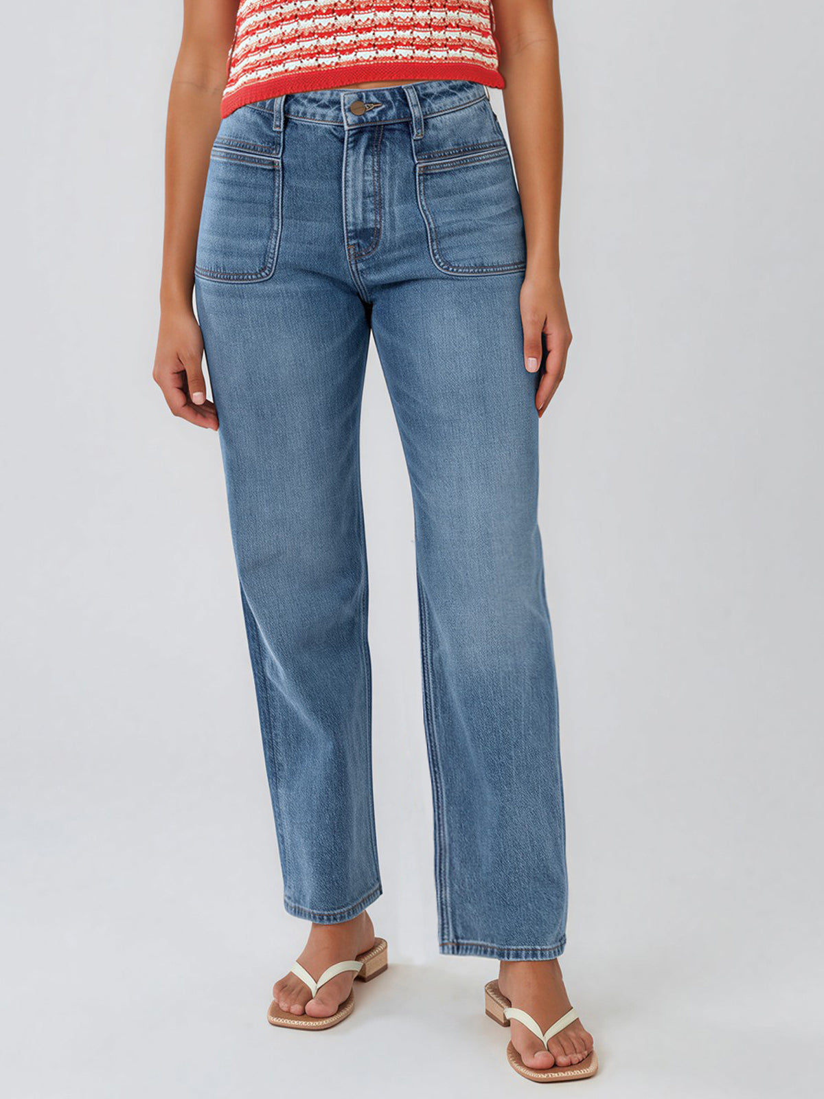 JUNO - VINTANGE STRAIGHT CROP MODERNIST POCKET