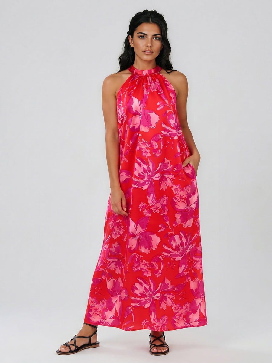LUCIA - HALTER NECK DRESS