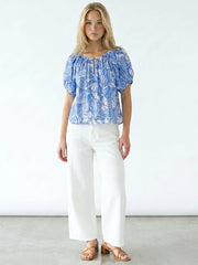 EVY - PRINTED VOILE BLOUSE