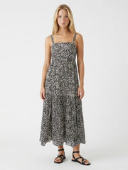 SASKIA - TIERED VOILE MIDI DRESS