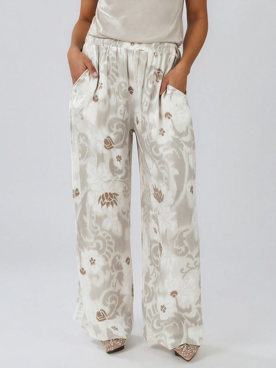 SILVIA  –  PULL ON SATIN PANT
