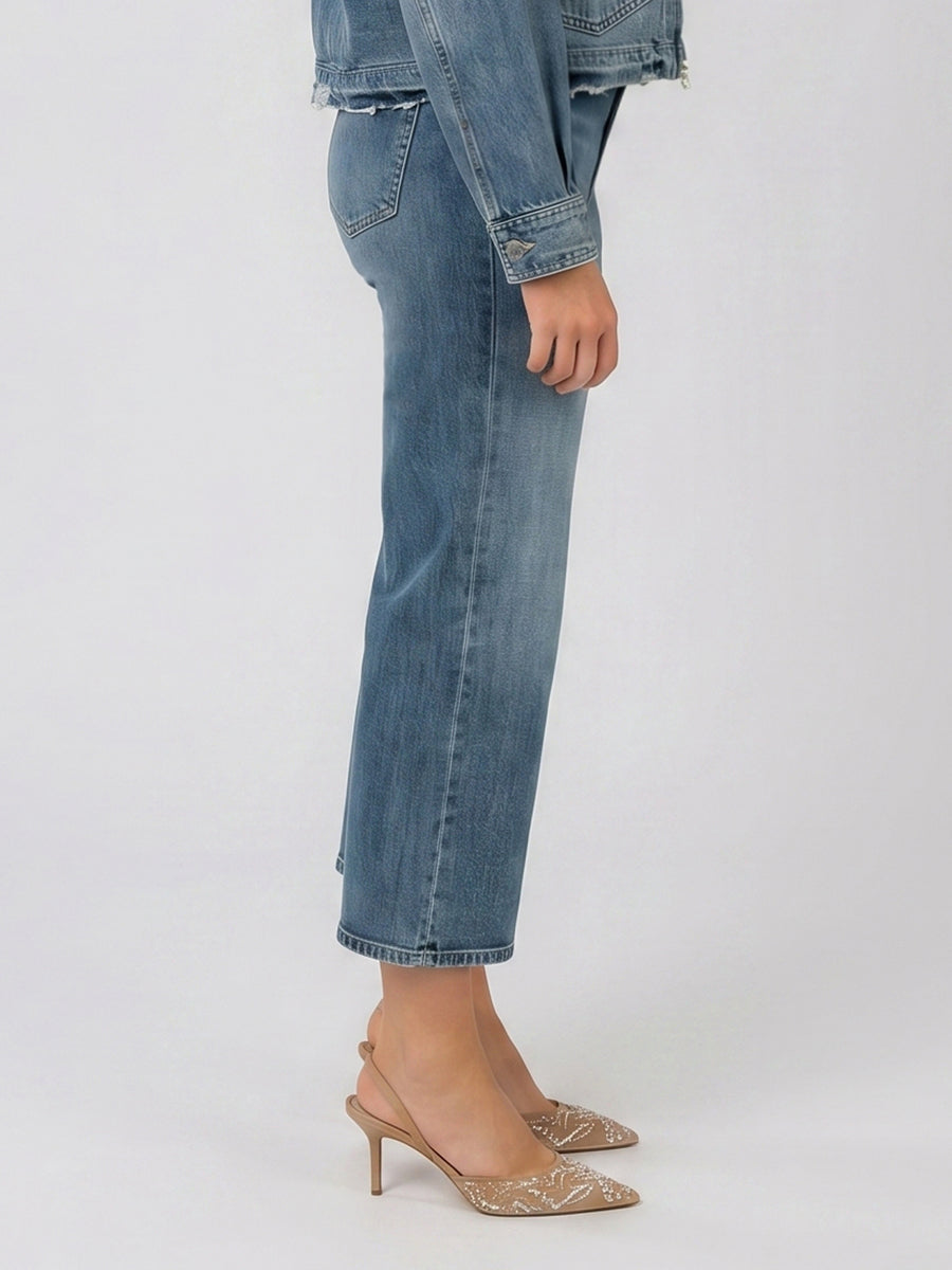 STELLA - EASY STRAIGHT LEG DENIM CROP
