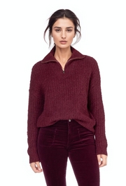 ELEANOR - FANCY 1/4 ZIP SWEATER