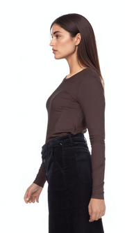 STORMY - CREWNECK RIB TOP