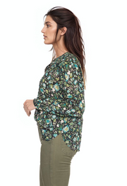 CALLA - JACQUARD PRINTED BLOUSE