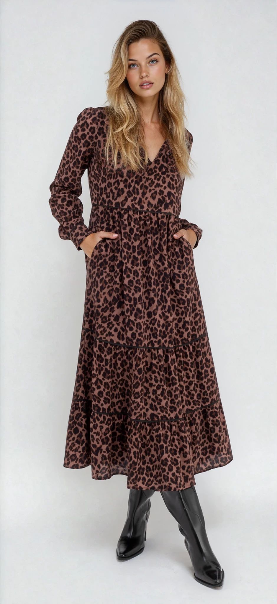 MARY BETH - TIERED MAXI DRESS