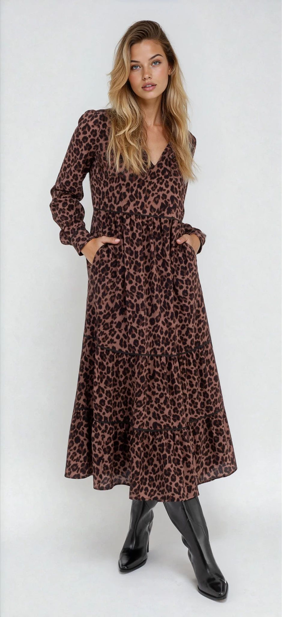 MARY BETH - TIERED MAXI DRESS