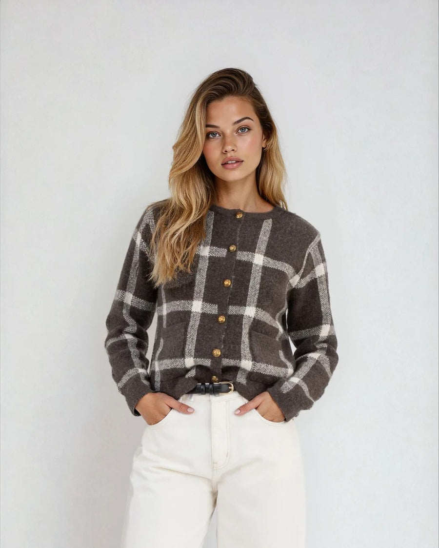 KEENAN - CREWNECK CARDIGAN