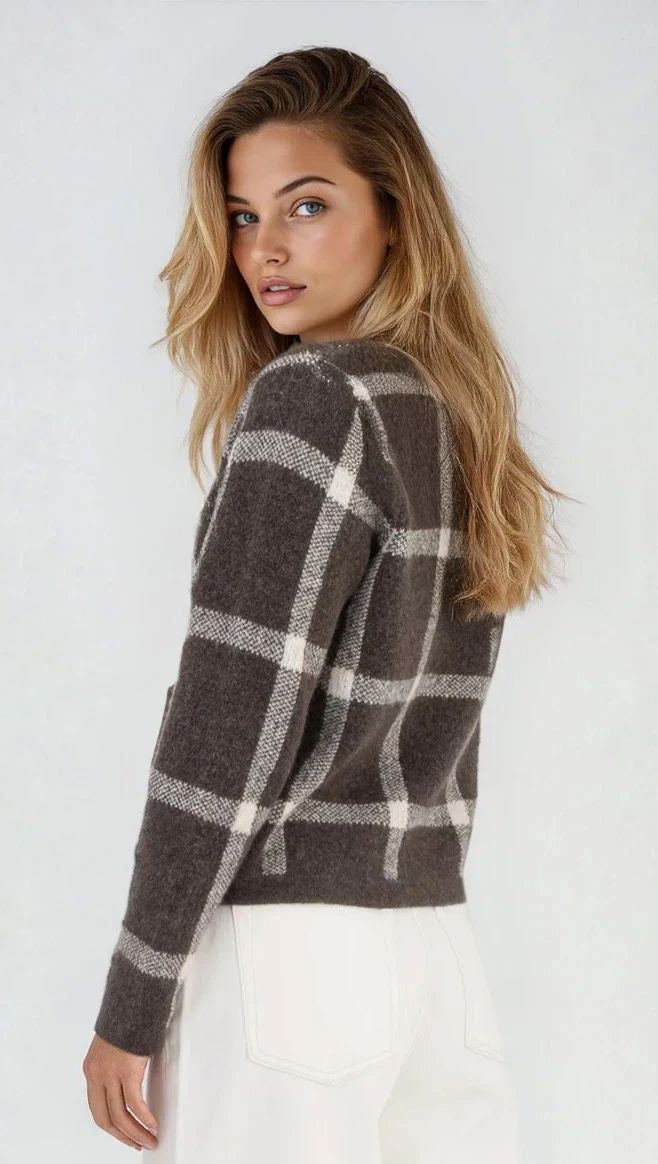KEENAN - CREWNECK CARDIGAN