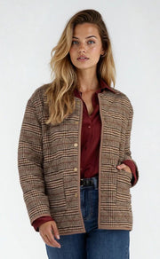 ANDI - QUILTED COLLARLESS JACKET