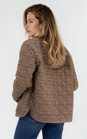 ANDI - QUILTED COLLARLESS JACKET