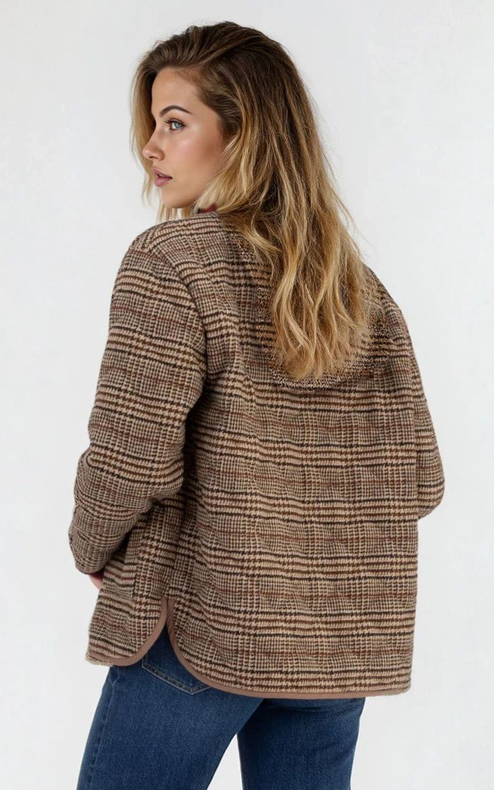 ANDI - QUILTED COLLARLESS JACKET