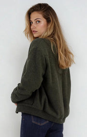 TATIANA - HERRINGBONE BOMBER JACKET