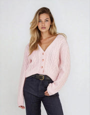 AMELIA - CABLE KNIT CARDIGAN